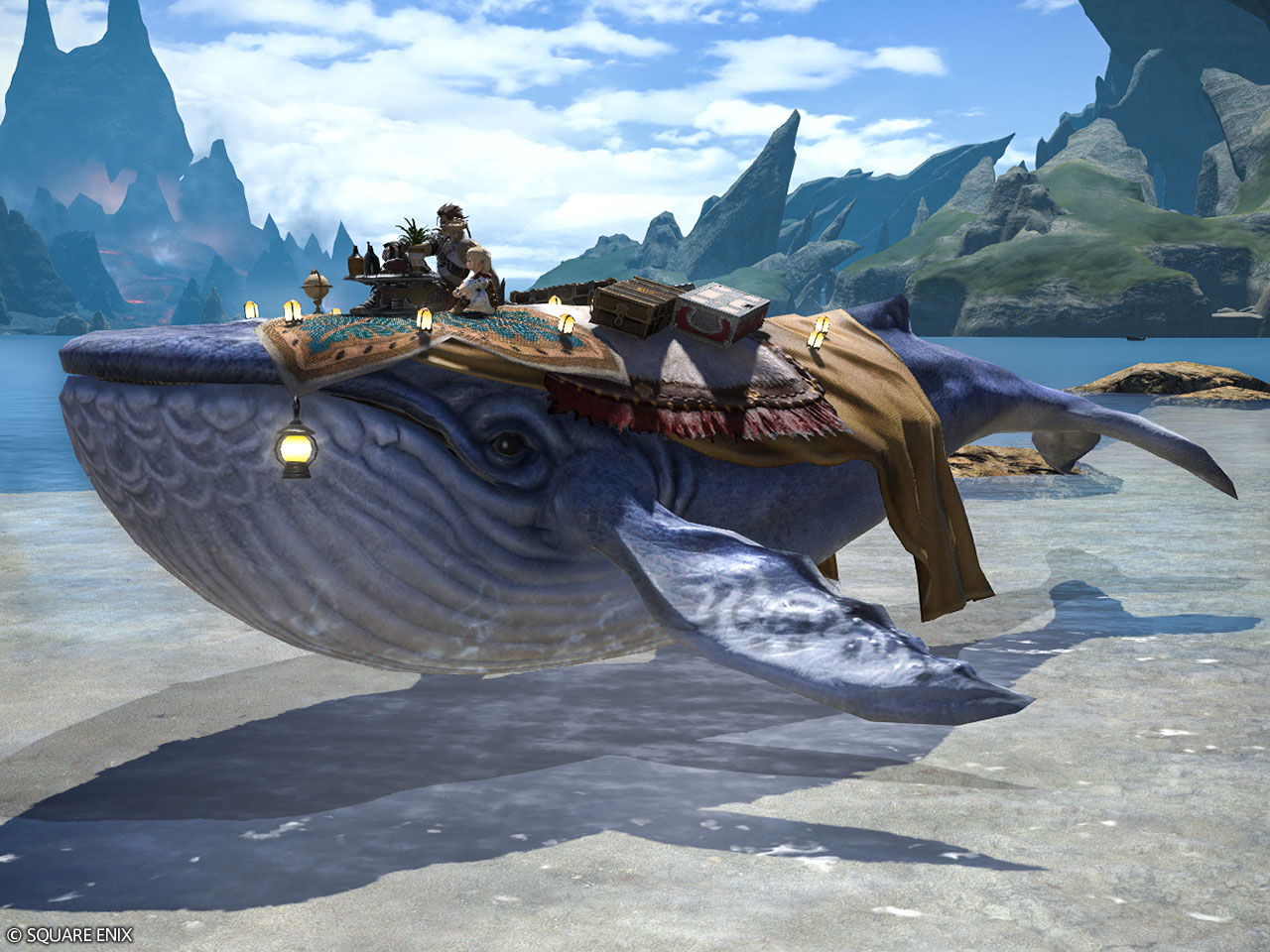 Mount: Indigo Whale (Account-wide)
