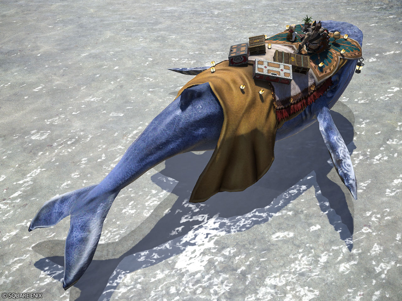 Mount: Indigo Whale (Account-wide)