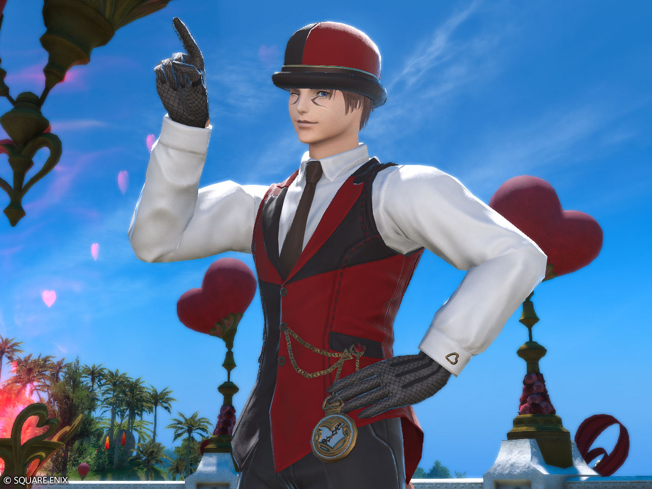 Dashing Valentione Rose Attire