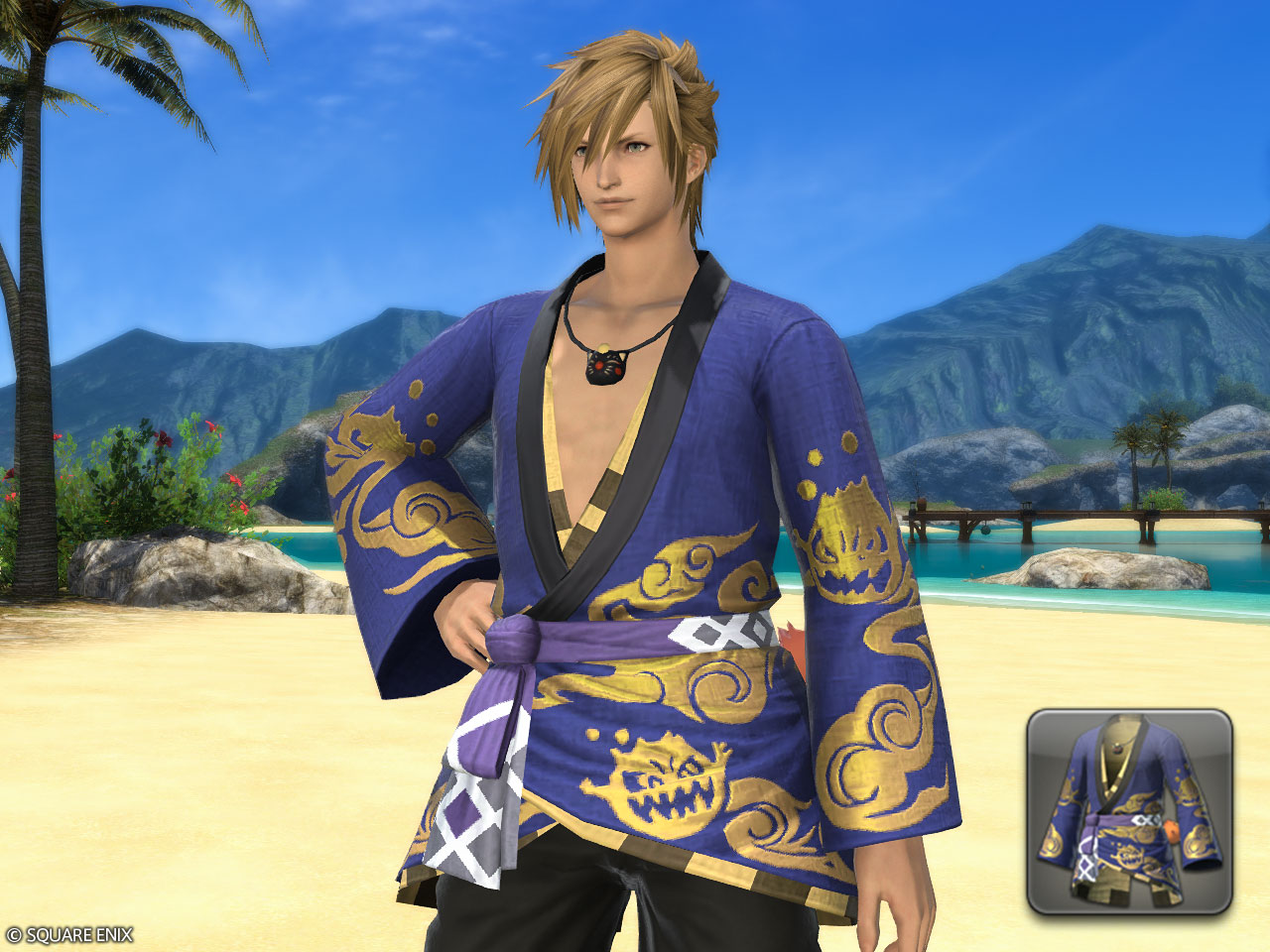 Blueflame Lord's Yukata