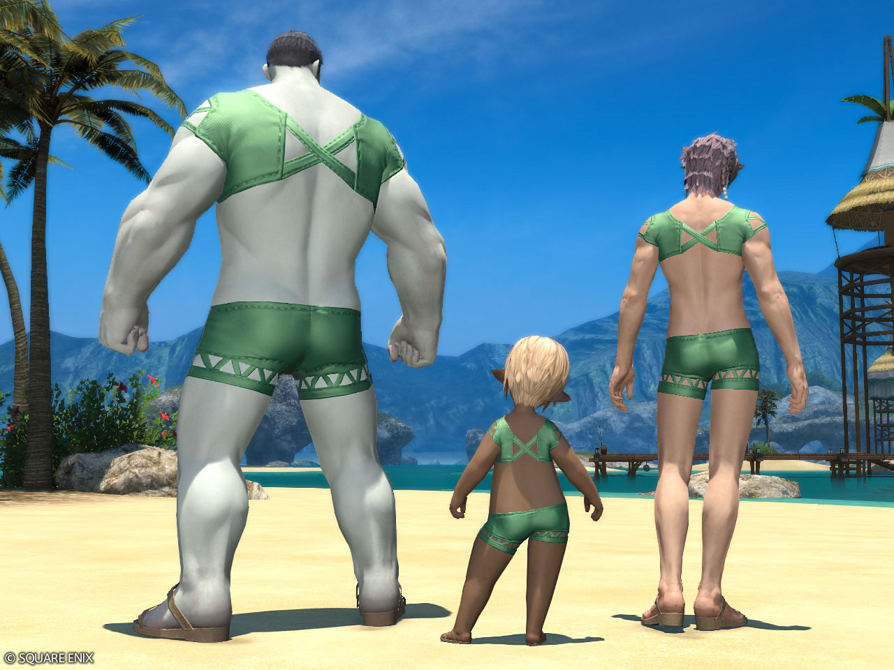 Men's Green Summer Set 3 Men's Green Summer Set