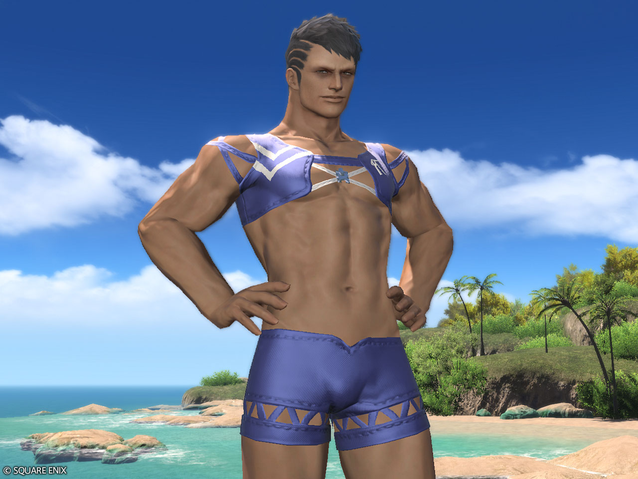 Men's Blue Summer Set