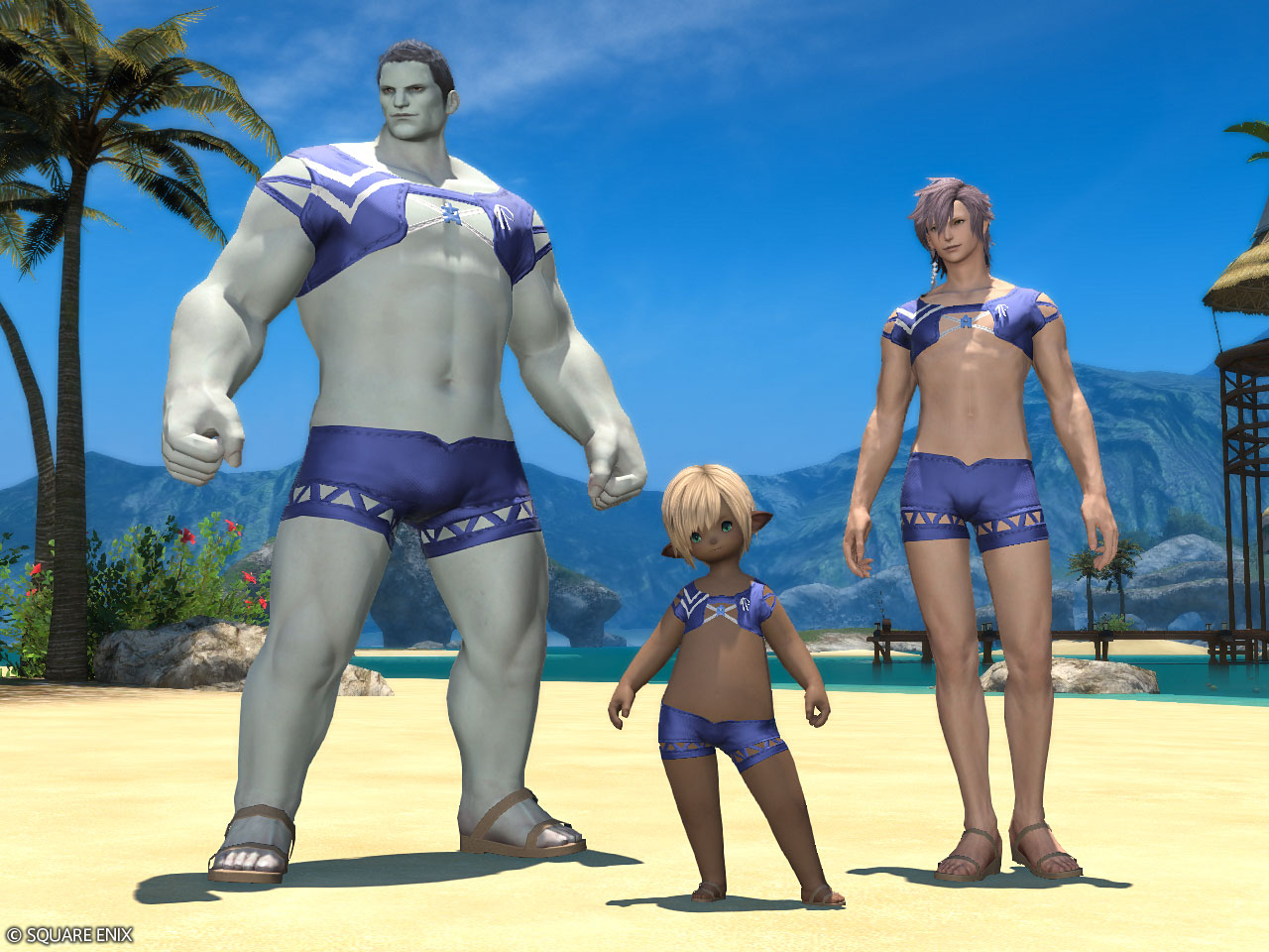 Men's Blue Summer Set